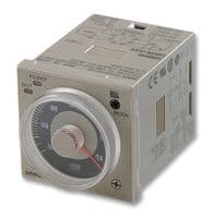 H3CR-A8E 100-240VAC/100-125VDC - OMRON INDUSTRIAL AUTOMATION - H3CR-A8E 100-240VAC/100-125VDC - Analogue Timer, Multifunction, On-Delay, 14 Ranges, 0.05 s, 300 h, 2 Changeover Relays