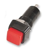 R13-23A-05-BR - MULTICOMP PRO - R13-23A-05-BR - Pushbutton Switch, Non-Latching, R13-23x, 12.2 mm, SPST-NO, Off-(On), Square, Red
