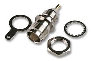 T6351B1-ND3G-50 - AMPHENOL RF - T6351B1-ND3G-50 - RF / Coaxial Connector, TNC Coaxial, Straight Bulkhead Jack, Solder, 50 ohm, Phosphor Bronze