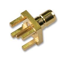 SMZ1251B6-3GT30G-75 - AMPHENOL RF - SMZ1251B6-3GT30G-75 - RF / Coaxial Connector, SMZ Coaxial, Through Hole Vertical, 75 ohm, Brass