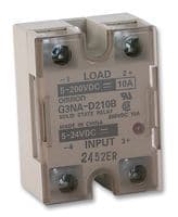G3NA-D210B 5-24DC - OMRON INDUSTRIAL AUTOMATION - G3NA-D210B 5-24DC - Solid State Relay, 10 A, 220 VDC, Panel Mount, Screw