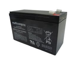 MPUF12-7.5 - MULTICOMP PRO - MPUF12-7.5 - Rechargeable Battery, 12 V, Lead Acid, 7.5 Ah, Quick Connect, 1