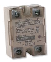 G3NA-220B 5-24DC - OMRON INDUSTRIAL AUTOMATION - G3NA-220B 5-24DC - Solid State Relay, 20 A, 264 VAC, Panel Mount, Screw, Zero Crossing