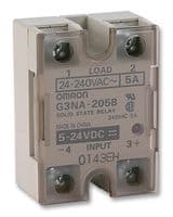 G3NA-205B-UTU DC5-24 - OMRON INDUSTRIAL AUTOMATION - G3NA-205B-UTU DC5-24 - Solid State Relay, SPST-NO, 5 A, 264 VAC, Panel Mount, Screw, Zero Crossing