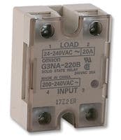 G3NA-220B-UTU AC200-240 - OMRON INDUSTRIAL AUTOMATION - G3NA-220B-UTU AC200-240 - Solid State Relay, 20 A, 264 VAC, Panel Mount, Screw, Zero Crossing