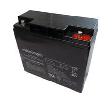 MPUF12-17 - MULTICOMP PRO - MPUF12-17 - Rechargeable Battery, 12 V, Lead Acid, 17 Ah, Bolt, 1