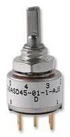 26ASD45-01-1-AJS - GRAYHILL - 26ASD45-01-1-AJS - Rotary Encoder, Mechanical, Absolute, 8 PPR, 8 Detents, Vertical, Without Push Switch