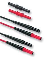 FLUKE TL221 - FLUKE - FLUKE TL221 - Test Lead Kit, Extension, 1 Pair of Black & Red Test Leads, 1 Pair of Black & Red Female Couplers
