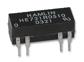 HE721R0510 - LITTELFUSE - HE721R0510 - Reed Relay, SPDT, 5 VDC, HE700 Series, Through Hole, 200 ohm, 250 mA