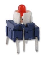 3FTL680 - MULTIMEC - 3FTL680 - Tactile Switch, Top Actuated, Through Hole, Plunger for Cap, 300 gf, 50mA at 24VDC