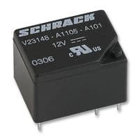 V23148A1105A101 - SCHRACK - TE CONNECTIVITY - V23148A1105A101 - General Purpose Relay, U/UB Series, Power, Non Latching, SPDT, 12 VDC, 5 A