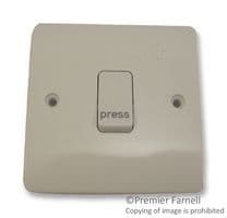 K4878PWHI - HONEYWELL - K4878PWHI - Plate Switch, SPST, 1 Gang, 250 V, 10 A, Urea Formaldehyde Case