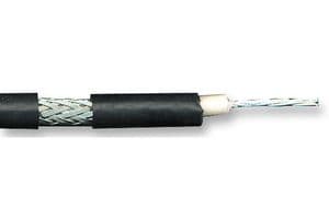 MRG1781.00100 - BELDEN - MRG1781.00100 - Coaxial Cable, RG178, SPCCS (Silver Plated Copper Coated Steel), 1.8 mm, 50 ohm, Black