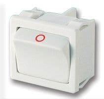 1802.1221 - MARQUARDT - 1802.1221 - Rocker Switch, Off-(On), DPST-NO, Non Illuminated, Panel Mount, Black, 1800 Series