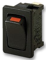 01801.1119-02 - MARQUARDT - 01801.1119-02 - Rocker Switch, Off-On, SPST, Non Illuminated, Panel Mount, Black, 1800 Series
