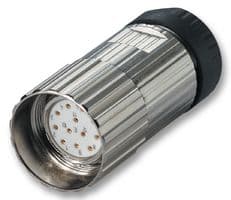 8.0000 5012.0000 - KUEBLER - 8.0000 5012.0000 - Sensor Connector, M23, Female, 12 Positions, Solder Socket, Straight Cable Mount