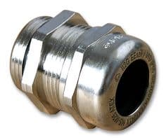 53112730 - LAPP - 53112730 - Cable Gland, M25, 9 mm, 17 mm, Brass, Metallic - Nickel Finish, IP68