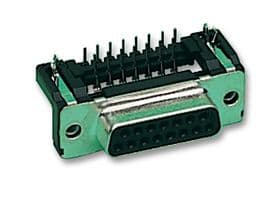 09 66 252 7611 - HARTING - 09 66 252 7611 - D Sub Connector, Standard, Receptacle, 15 Contacts, DA, Solder