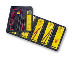 FLUKE L215 - FLUKE - FLUKE L215 - Test Probe Kit, L200 Probe Light, Probe Extenders, Test Probes, TL224 Silicone Test Lead Set, Pouch