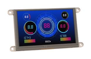 GEN4-ULCD-70D-WVA - 4D SYSTEMS - GEN4-ULCD-70D-WVA - Display Module, 7", TFT LCD, 800 x 480 Pixels, 153.84mm x 85.63mm, 4 to 5.5VDC