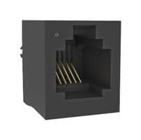 RJE08166011F - AMPHENOL COMMUNICATIONS SOLUTIONS - RJE08166011F - Modular Connector, Modular Jack, 1 x 1 (Port), 6P6C, Cat5, Through Hole Mount