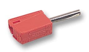 51174966 - WAGO - 51174966 - Banana Test Connector, 4mm, Plug, Cable Mount, 20 A, 42 V, Tin Plated Contacts, Red