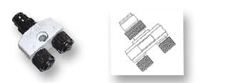 120068-5071 - MOLEX - 120068-5071 - Sensor Splitter, BRAD, Y - Style, 5 Position M12 Plug