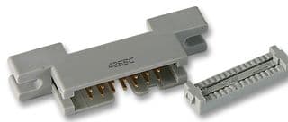 4614-6000 - 3M - 4614-6000 - IDC Connector, Lugged, IDC Plug, Male, 2.54 mm, 2 Row, 14 Contacts, Cable Mount