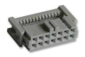 89114-0101HA - 3M - 89114-0101HA - IDC Connector, Bump & Clip, IDC Receptacle, Female, 2.54 mm, 2 Row, 14 Contacts, Cable Mount