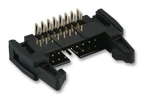 N3793-5302RB - 3M - N3793-5302RB - Pin Header, Long Latch, Wire-to-Board, 2.54 mm, 2 Rows, 10 Contacts, Through Hole Right Angle, 3000