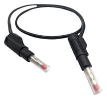 22.451-1.5M-0 - MUELLER ELECTRIC - 22.451-1.5M-0 - Banana Test Lead, 4mm Retractable Banana Plug, Shrouded, 4mm Retractable Banana Plug, Shrouded