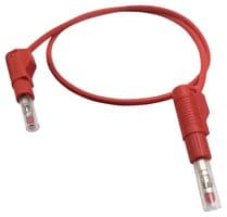 22.451-.50M-2 - MUELLER ELECTRIC - 22.451-.50M-2 - Banana Test Lead, 4mm Retractable Banana Plug, Shrouded, 4mm Retractable Banana Plug, Shrouded