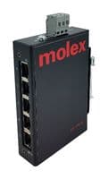 112036-1000 - MOLEX - 112036-1000 - Switch, 5 Ports, Industrial, Unmanaged Fast Ethernet, DIN Rail / Wall, RJ45 x 5, 10Mbps, 100Mbps