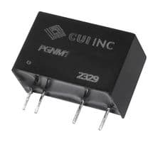 PGNM1-S12-D12-S - CUI - PGNM1-S12-D12-S - Isolated Through Hole DC/DC Converter, ITE & Medical, SIP, 1:1, 1 W, 2 Output, 12 V