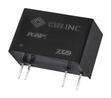 PGNP1-S12-D12-S - CUI - PGNP1-S12-D12-S - Isolated Through Hole DC/DC Converter, ITE & Medical, SIP, 1:1, 1 W, 2 Output, 12 V
