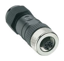 RKC 8/9 - LUMBERG AUTOMATION - RKC 8/9 - Sensor Connector, RKC Series, M12, Female, 8 Positions, Screw Socket, Straight Cable Mount
