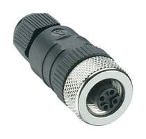 RKC 4/9 - LUMBERG AUTOMATION - RKC 4/9 - Sensor Connector, RKC Series, M12, Female, 4 Positions, Screw Socket, Straight Cable Mount