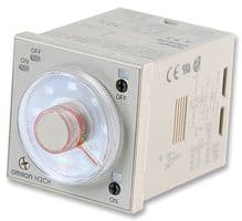 H3CR-F8 24AC/DC - OMRON INDUSTRIAL AUTOMATION - H3CR-F8 24AC/DC - Analogue Timer, Recycling, H3CR-F, Flicker Off Start, 14 Ranges, 0.05 s, 300 h, Solid State