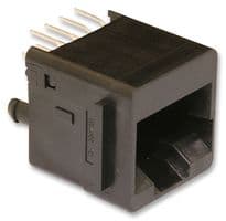 424108312 - MOLEX - 424108312 - Modular Connector, RJ45 Jack, 1 x 1 (Port), 8P8C, Cat3, Through Hole Mount