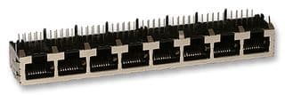 43223-8182 - MOLEX - 43223-8182 - Modular Connector, RJ45 Jack, 1 x 8 (Ganged), 8P8C, Cat3, Through Hole Mount