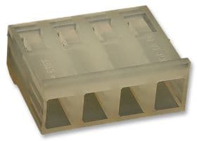 10-01-3046.. - MOLEX - 10-01-3046.. - Connector Housing, SPOX 5197, Receptacle, 4 Ways, 5.08 mm, Molex SPOX 5197 Series Contacts