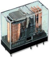 G2RK-2- DC24 - OMRON ELECTRONIC COMPONENTS - G2RK-2- DC24 - Power Relay, DPDT, 24 VDC, 3 A, G2R Series, Through Hole, Latching Dual Coil