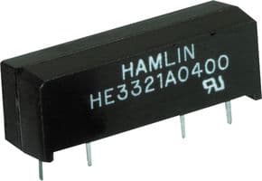 HE3321A2400 - LITTELFUSE - HE3321A2400 - Reed Relay, SPST-NO, 24 VDC, HE3300 Series, Through Hole, 2 kohm, 500 mA