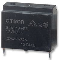 G4A-1A-PE DC12 - OMRON ELECTRONIC COMPONENTS - G4A-1A-PE DC12 - General Purpose Relay, G4A Series, Power, Non Latching, SPST-NO, 12 VDC, 23 A