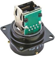 RJF21G - AMPHENOL SOCAPEX - RJF21G - In-Line Adapter, Adaptor, In-Line, RJ45, RJ45, RJF