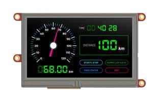 SK-43DT-AR - 4D SYSTEMS - SK-43DT-AR - Starter Kit, DIABLO16, Graphics Controller, Display Module uLCD-43DT, 4D Arduino Adapter Shield-II