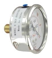 SGY-D10142N - DWYER - SGY-D10142N - 2.5 SS GAGE, 14 NPT BACK CONNECTION,