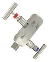 BBV-0N - DWYER - BBV-0N - Block Manifold, 2 Valve, 1/4" NPT, 1/2" NPT, Stainless Steel Body, Liquids / Gases / Steam