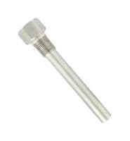 TE-TNS-N044N-12 - DWYER - TE-TNS-N044N-12 - Thermowell, Machined, Straight Shank, 1/2" NPT / 3/4" NPT, 101.6mm Insertion Length, 3700psi, 304 SS