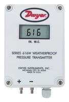 616WL-25-LCD - DWYER - 616WL-25-LCD - Pressure Transmitter, LCD Display, 250 Pa
